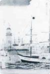 Een van Yataro's stoomschepen, de raderstoomboot Tokyo-maru